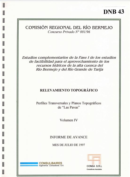 Estudios Complementarios de la Fase I de los Estudios de Factibilidad ...